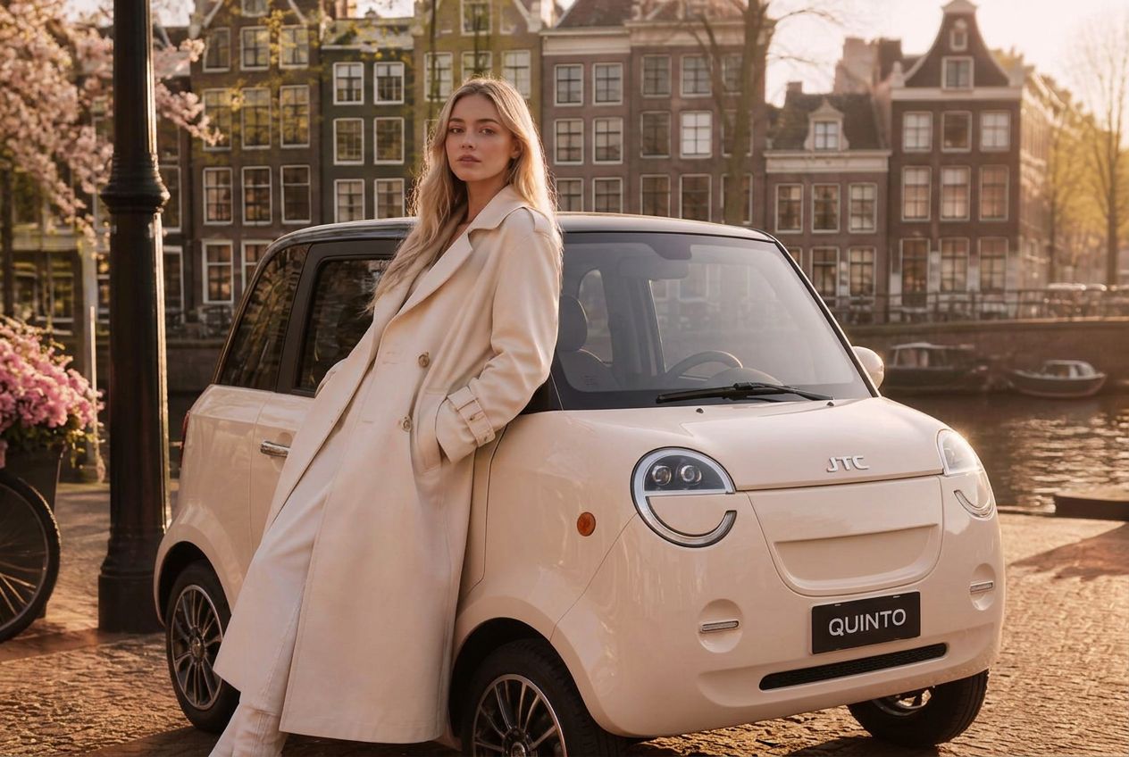 JTC Quinto 45km auto op een Amsterdamse gracht